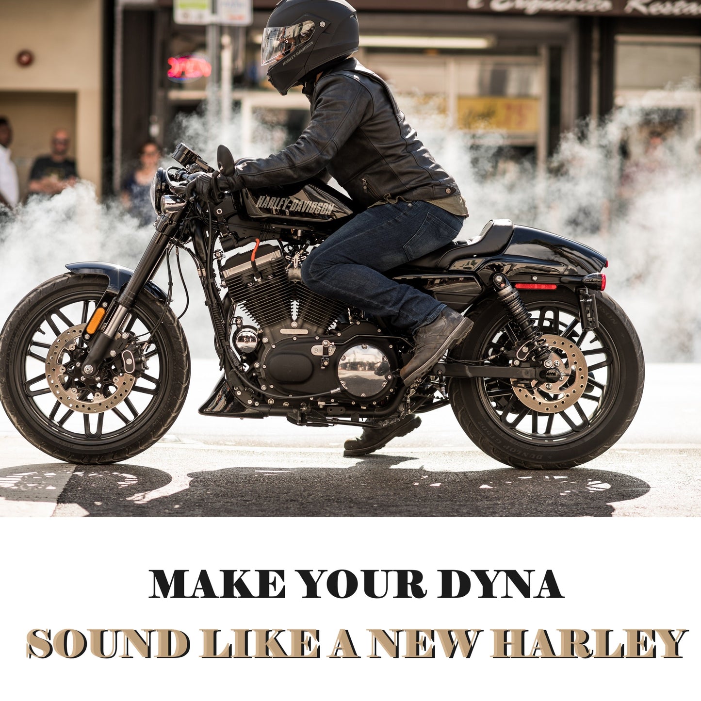 SHARKROAD Deep Rumble 2-1 Exhaust for 2006-2017 Harley Dyna Exhaust Upgrade