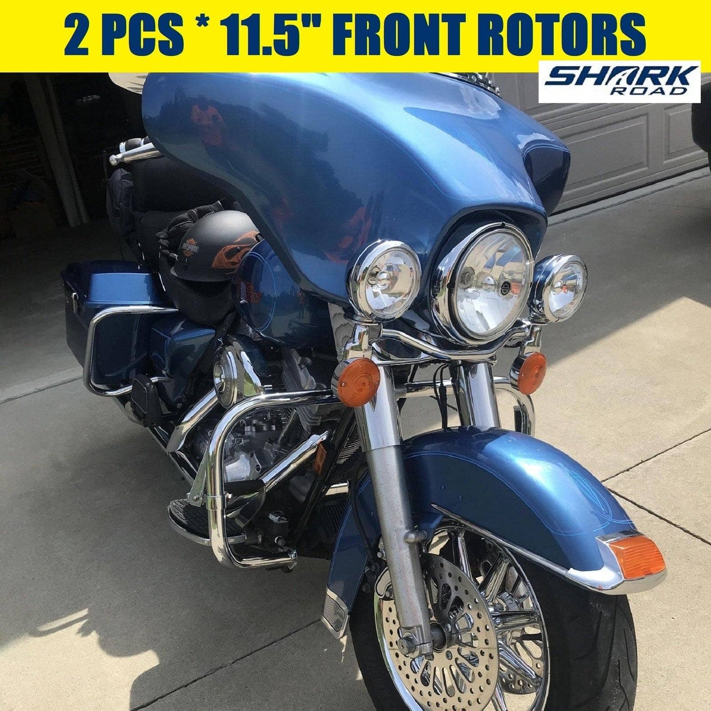 11.5" 2pcs Front Brake Rotor Dua For 1984-2013 Harley Touring Super Spoke