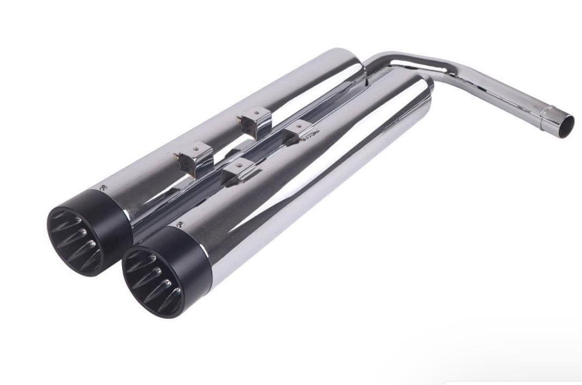 Sharkroad Exhaust Slip On Muffler For Kawasaki Vulcan Voyager 1700 Touring Models.