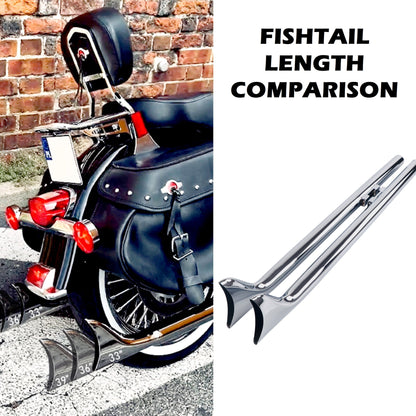 Sharkroad 36-39'' Custom Fishtail Slip on Mufflers for Harley Davidson Softail Models with Aftermarket