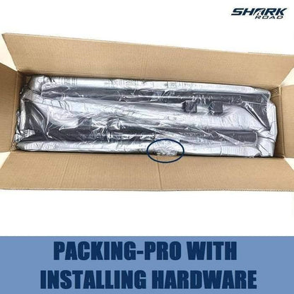 Upgrade your Harley's sound and style with Sharkroad's 33~42" Chrome Fishtail Slip-On Muffler for 2017-2023 Touring Models!