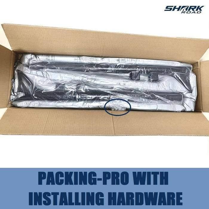 Upgrade your Harley's sound and style with Sharkroad's 33~42" Chrome Fishtail Slip-On Muffler for 2017-2023 Touring Models!