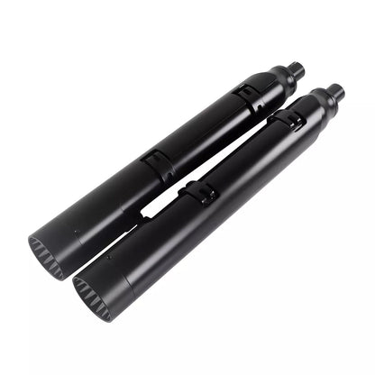 Rumble Pipes 4.5" Slip On Mufflers Exhaust for Indian 2014-UP Motorcycle Black