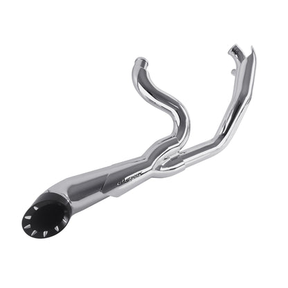 SHARKROAD Deep Rumble 2-1 Exhaust for 2006-2017 Harley Dyna Exhaust Upgrade