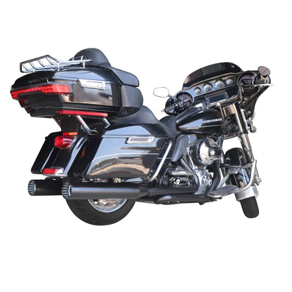 Sharkroad Harley Touring 1995-2016 4.5” Chrome Slip On Mufflers Pro-Baffle.