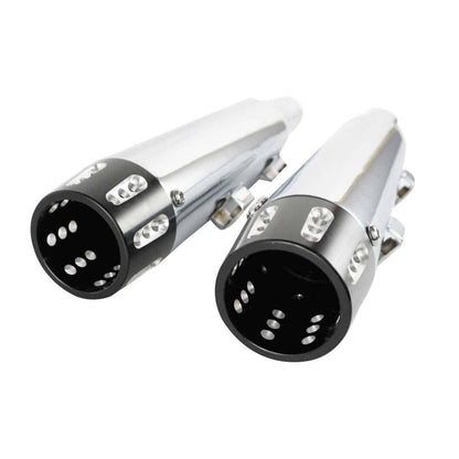 Rumble Pipes 3" Slip-on Mufflers Exhaust for Harley 2014-2022 Sportster XL 883/1200