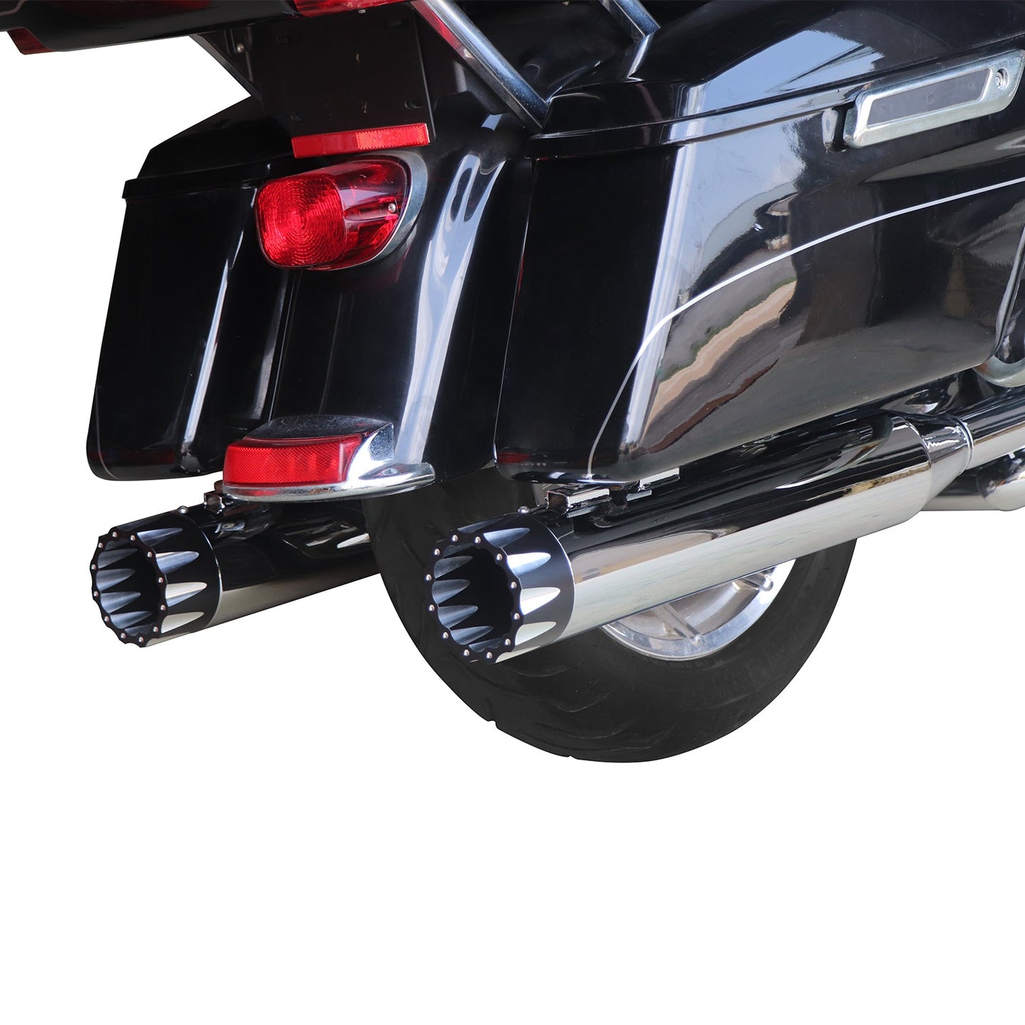 4.5” Chrome Slip On Mufflers Exhaust for Harley Touring 1995-2016 Pro-Baffle.