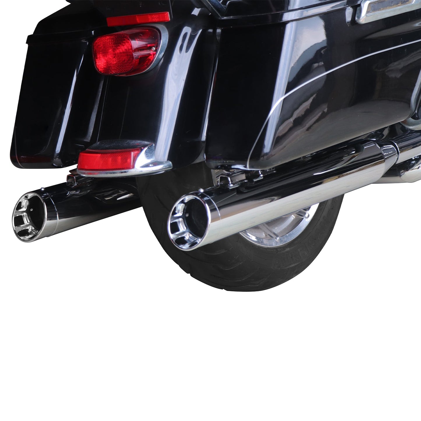 4.0” Chrome Slip On Mufflers Exhaust for Harley Touring 1995-2016