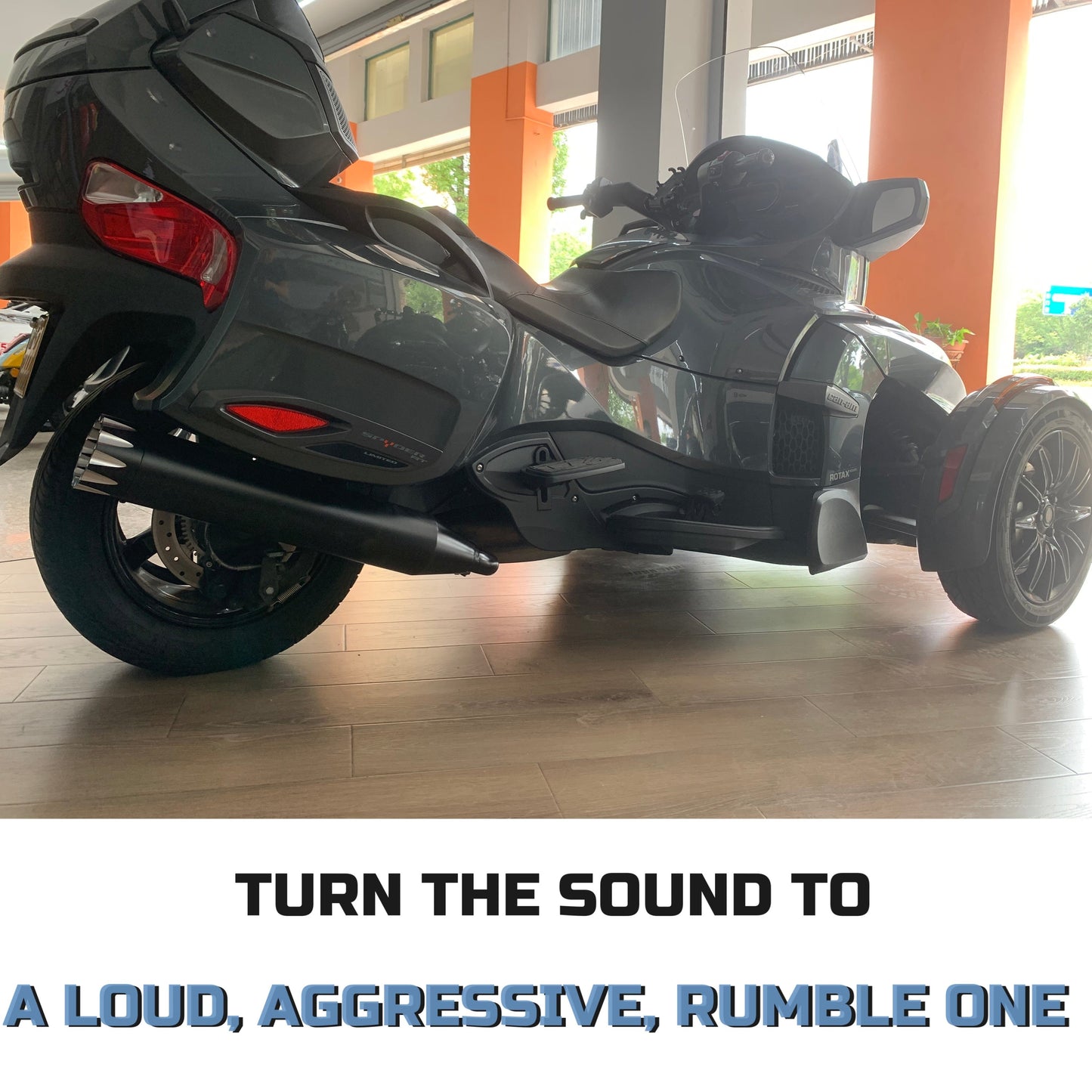 Rumble Sound Exhaust Muffler for 2014-2024 Can-Am Spyder RT & 2016-2025 Can-Am F3 Limited Models