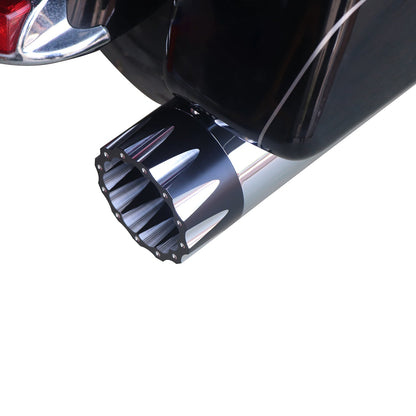 Sharkroad Harley Touring M8 2017-2024 4.5” Chrome Slip On Mufflers PRO BAFFLE