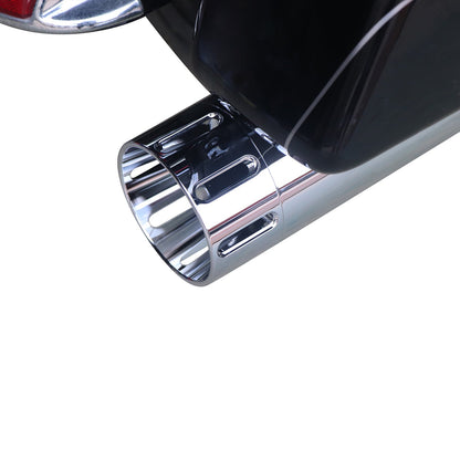 4.5” Chrome Slip On Mufflers Exhaust for Harley Touring 1995-2016 Pro-Baffle.