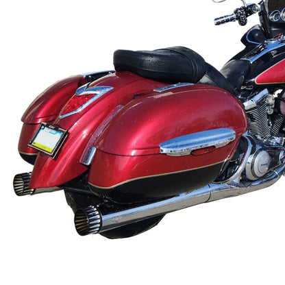 Sharkroad Exhaust Slip On Muffler For Kawasaki Vulcan Voyager 1700 Touring Models.