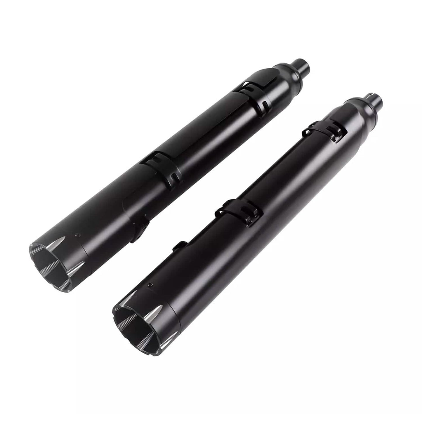 Rumble Pipes 4.5" Slip On Mufflers Exhaust for Indian 2014-UP Motorcycle Black