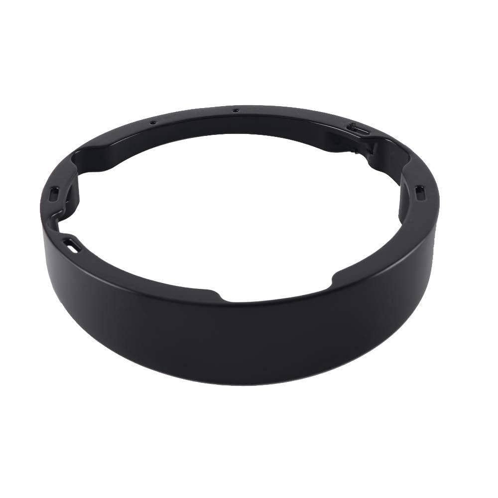 Black Raked 7” Headlight Bezel for Harley Davidson 1997-2020 Batwing and Touring Models With 26” and 30” Front Wheel  HDHLBK-01B