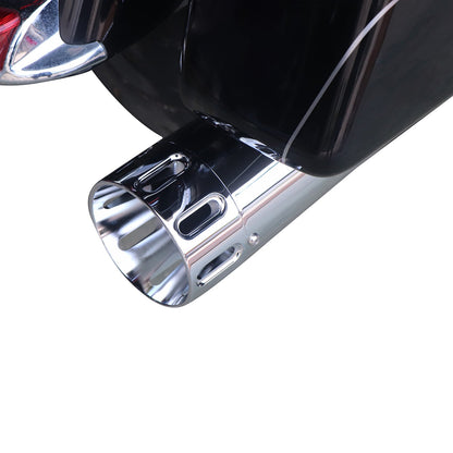 For 1995-2016 Harley Davidson touring 4.4 inch Chrome megaphone slip on mufflers