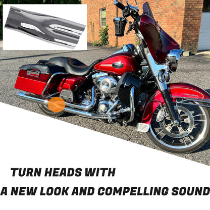 SHARKROAD Performance 2-1 Full System for Harley Exhaust Pipes 95-16 Touring.