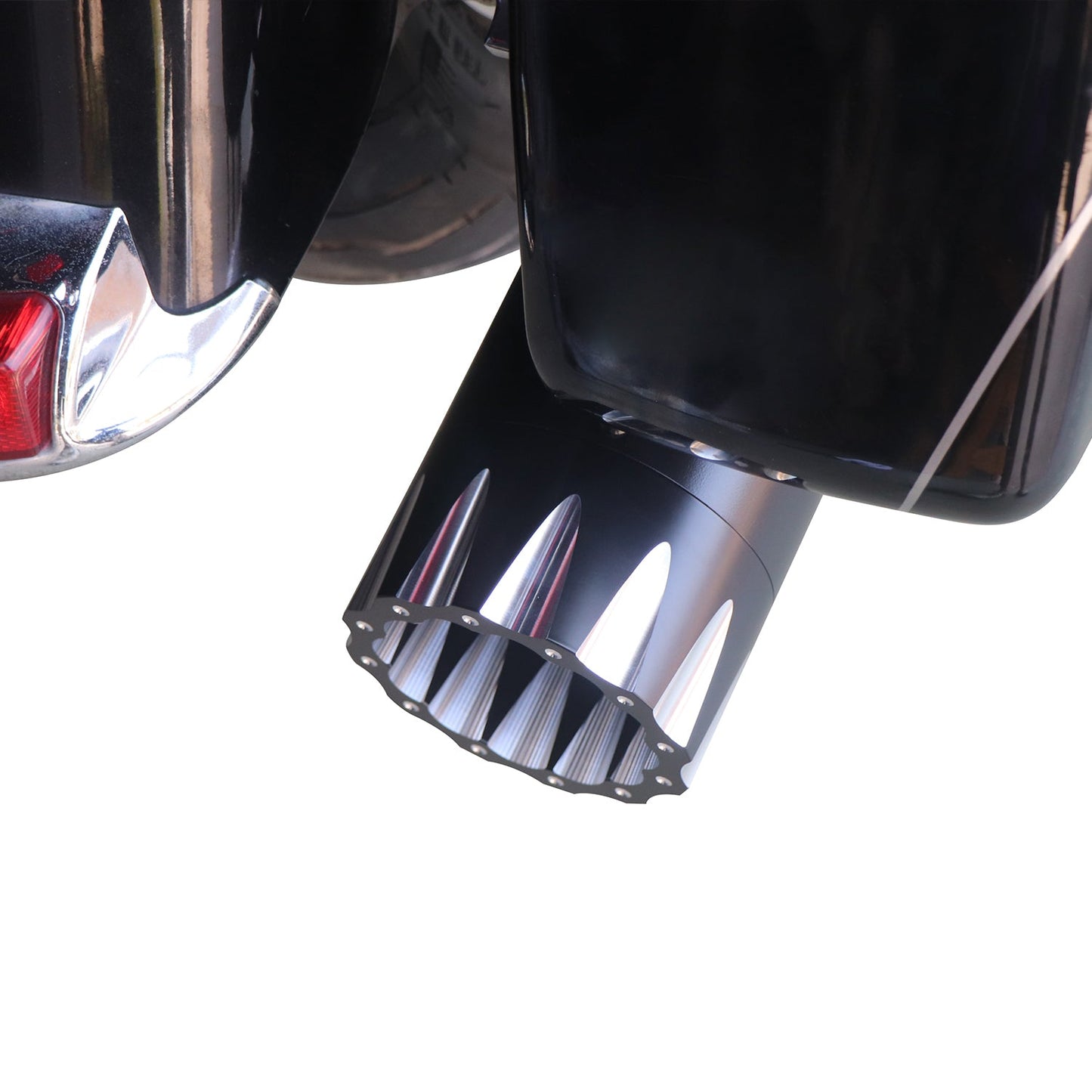 Sharkroad Harley Touring 2017-UP 4.5” Black Slip On Mufflers PRO BAFFLE