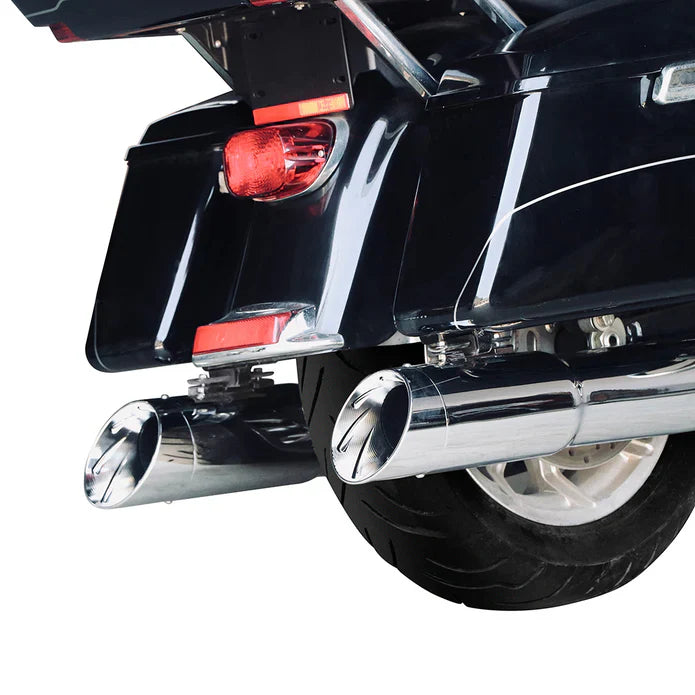 5.0'' Chrome Slip on Mufflers for Harley Touring 1995-2024 Exhaust, Upgrading Style