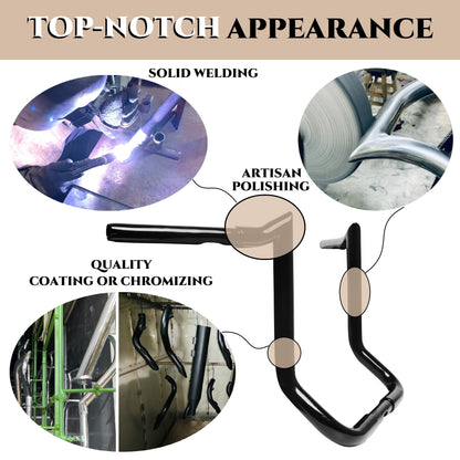 SHARKROAD 1-1/4'' Pre-wired Motorcycle Handlebar for Harley 2014-Up Street Glide, Electra