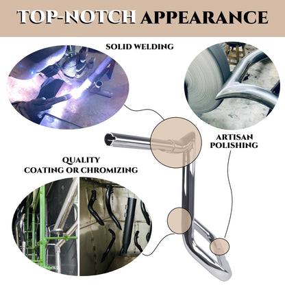 SHARKROAD 1-1/4'' Pre-wired Motorcycle Handlebar for Harley 2014-Up Street Glide, Electra