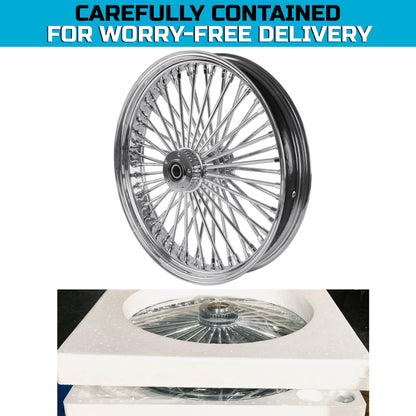 SHARKROAD 52 Stainless Steel Spokes Front Dual Disc 21*3.5'' Wheels for 2000-2007 Touring