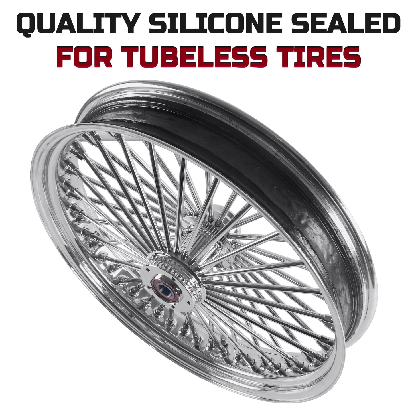 SHARKROAD 21X3.5" Front Fat Spoke Wheel ABS SD for 08-UP Harley Softail