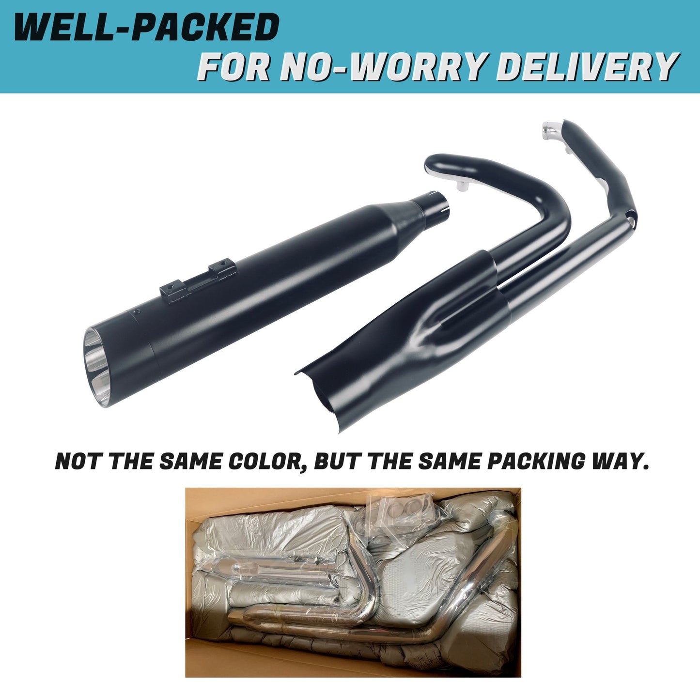 Rumble Tone 2 Into 1 Exhaust For Harley Touring Exhaust 2017-up Models