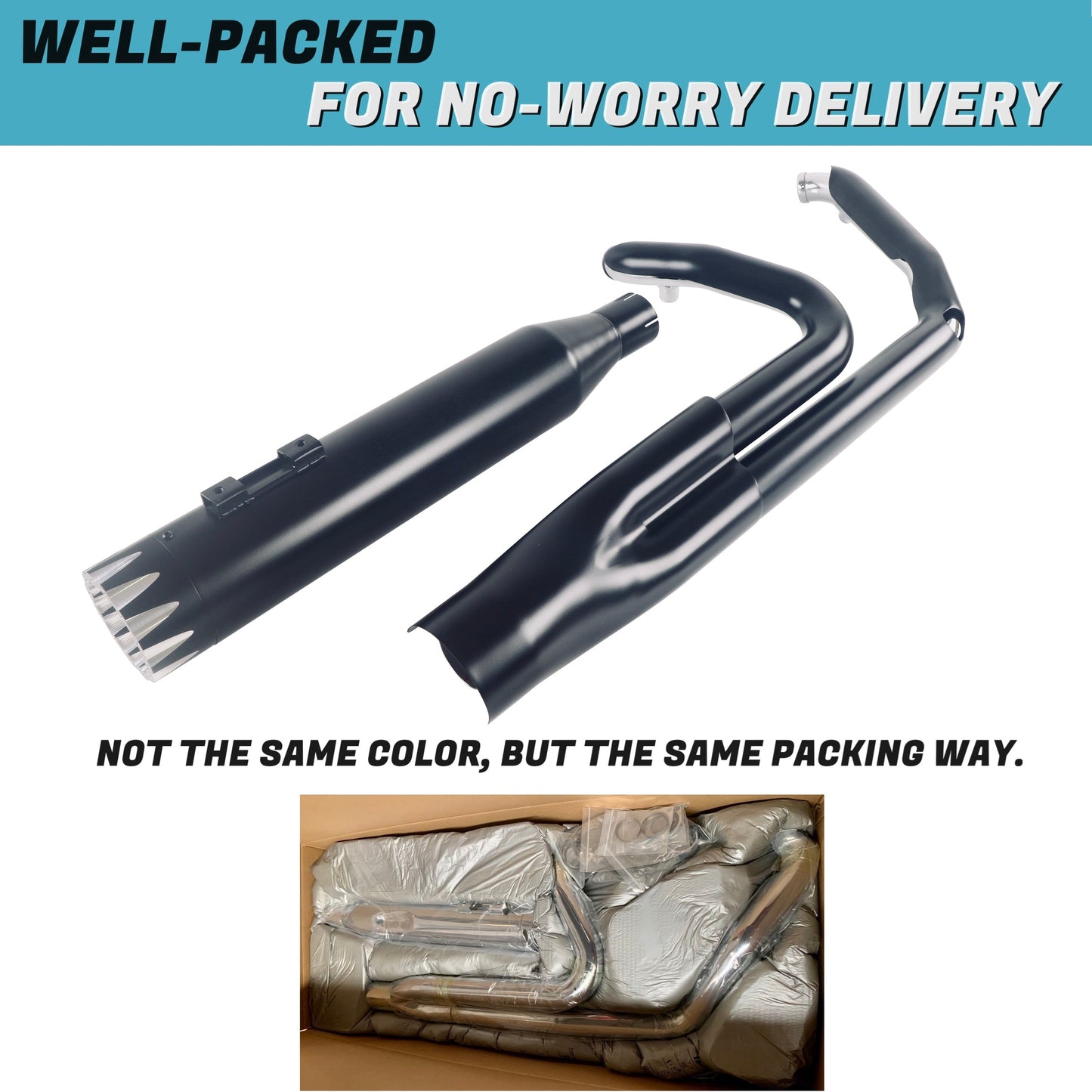 Rumble Tone 2 Into 1 Exhaust For Harley Touring Exhaust 2017-up Models