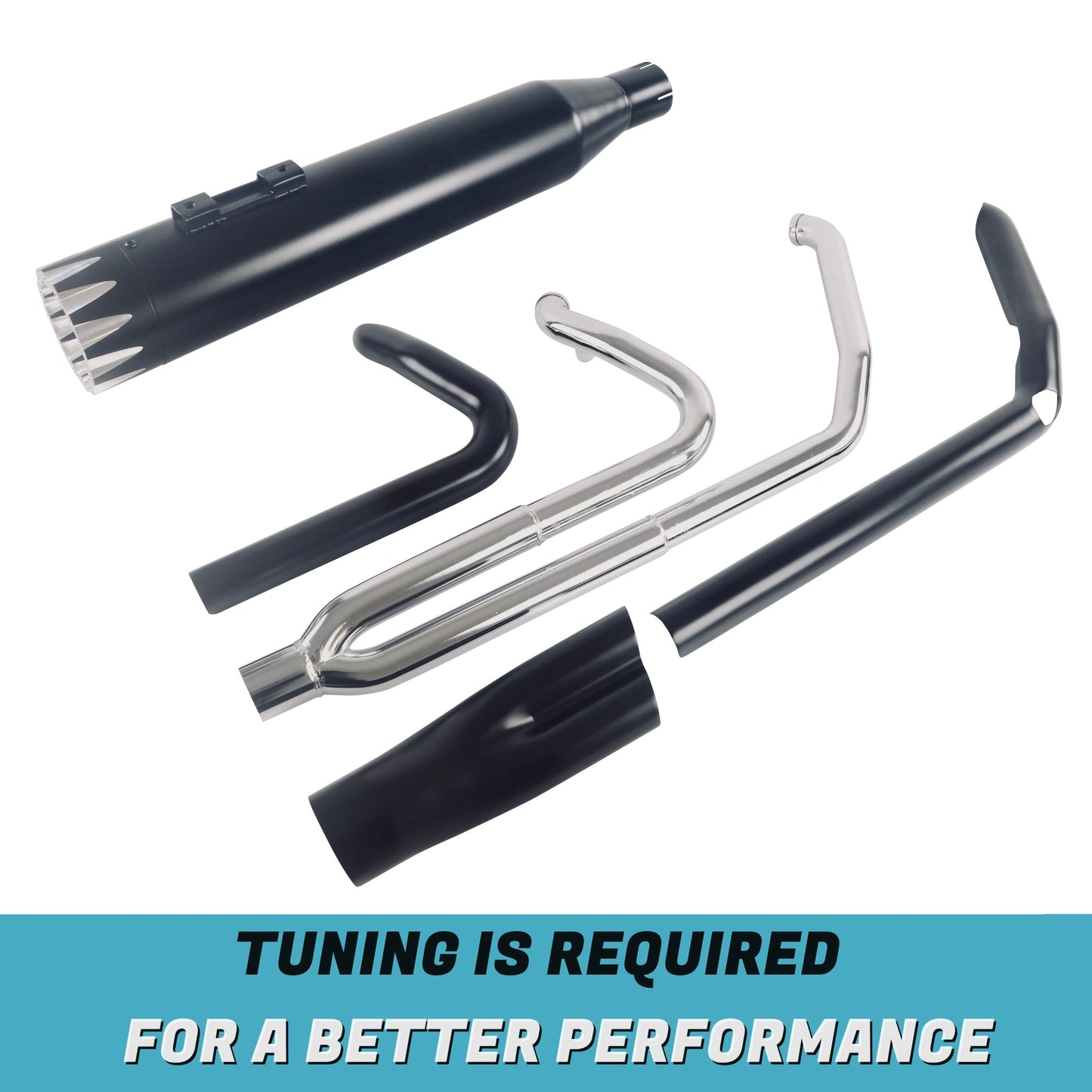 Rumble Tone 2 Into 1 Exhaust For Harley Touring Exhaust 2017-up Models