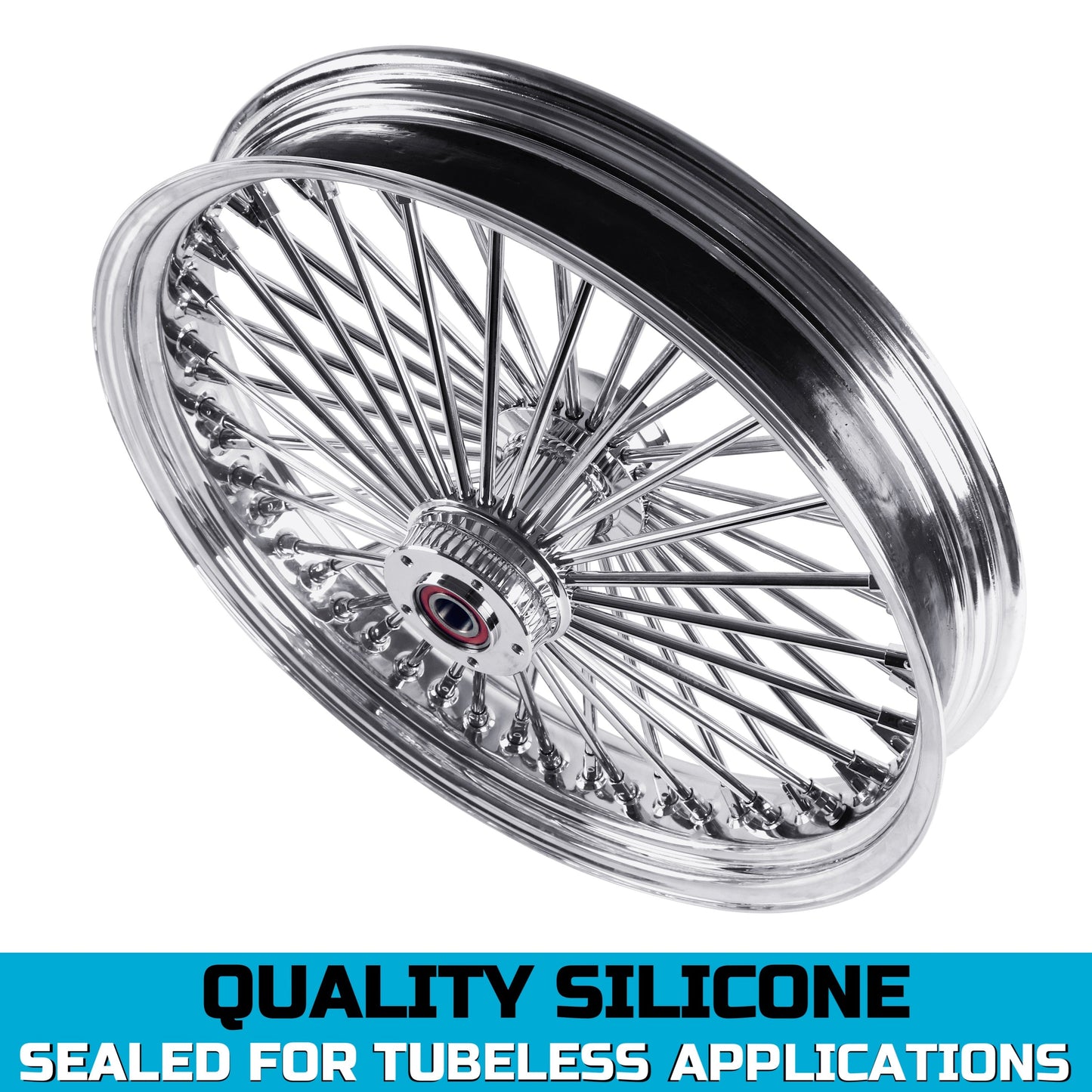 SHARKROAD 21*3.5'' 52 Stainless Steel Spokes Front Dual Wheels W/ ABS Bearing for 2008-later Harley Touring