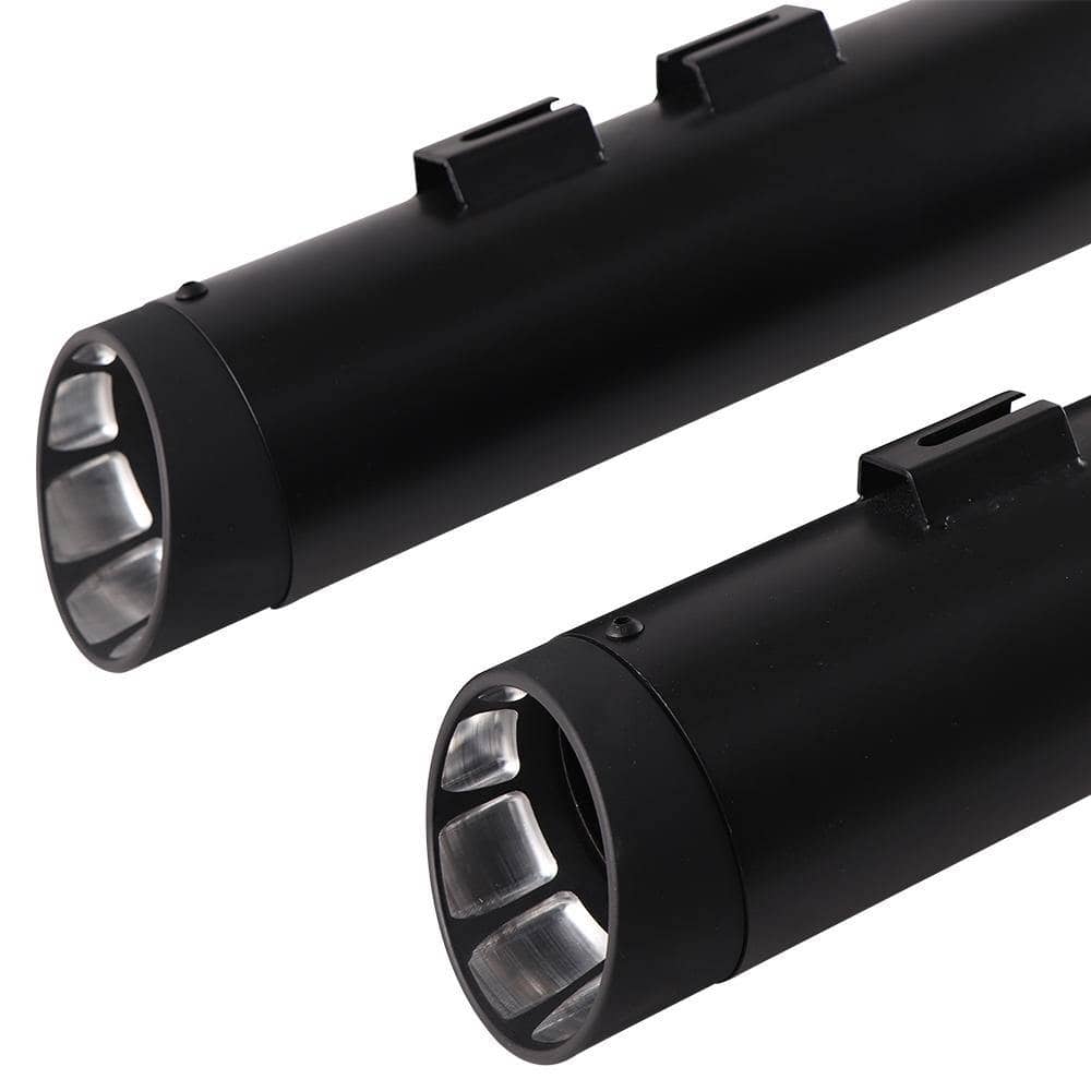 Sharkroad Harley Touring M8 2017-2024 4.0” Black Slip On Mufflers with baffle