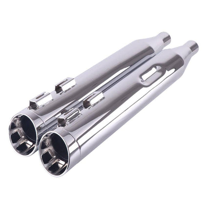 4.0” Chrome Slip On Mufflers Exhaust for Harley Touring 1995-2016