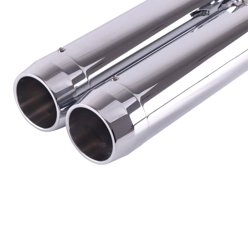 Sharkroad 3.5" Chrome Slip On Mufflers Exhaust for 2018-2024 Softail M8