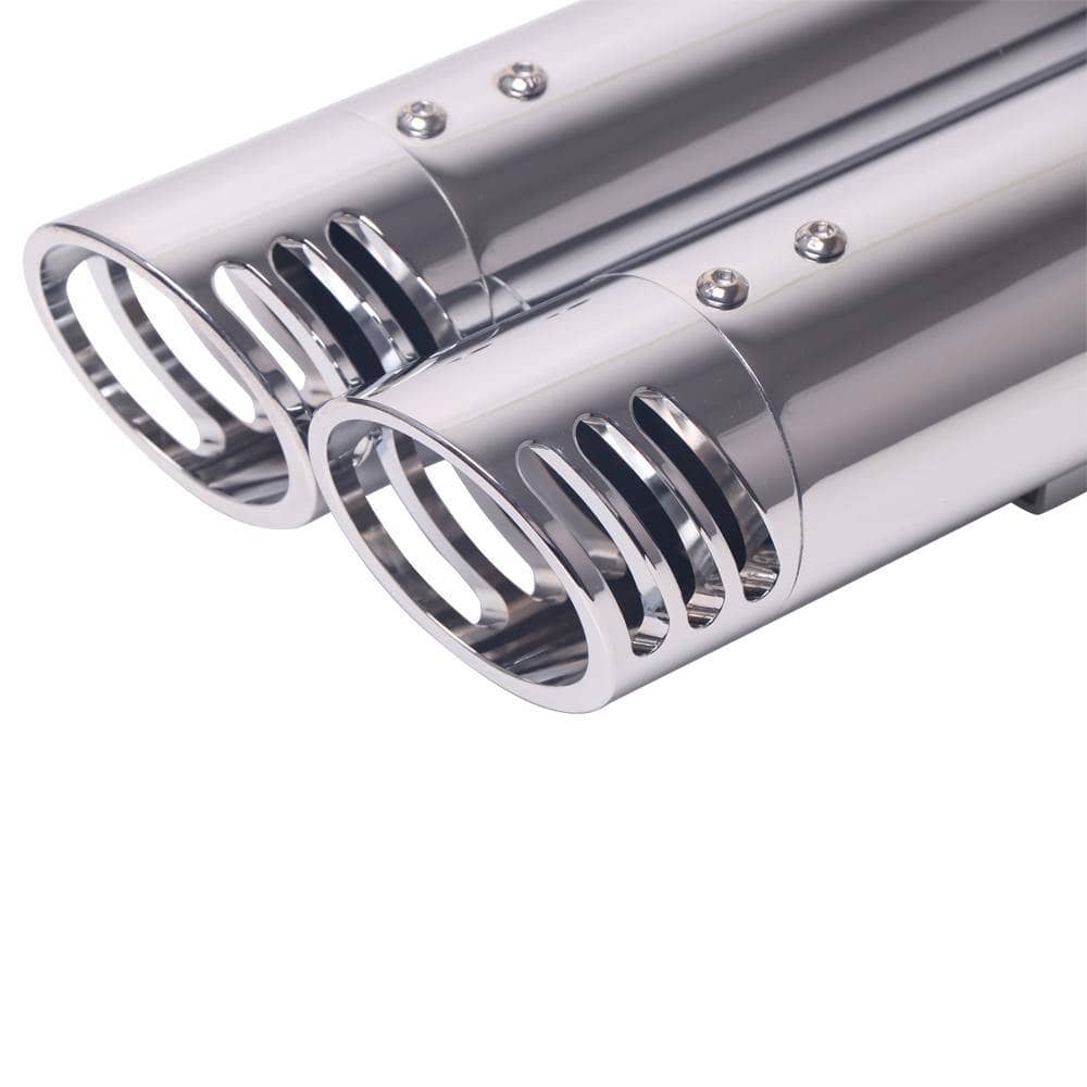 Sharkroad 3" Chrome Slip-on Mufflers Exhaust for Harley 2014-2022 Sportster XL 883/1200