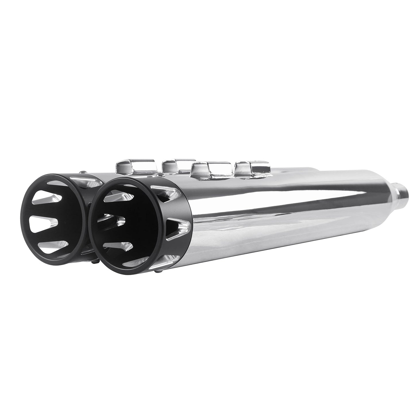 4.0” Chrome Slip On Mufflers Exhaust for Harley Touring 1995-2016