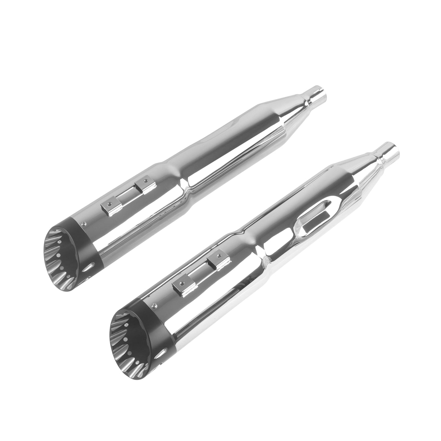 5.0'' Chrome Slip on Mufflers for Harley Touring 1995-2024 Exhaust, Upgrading Style