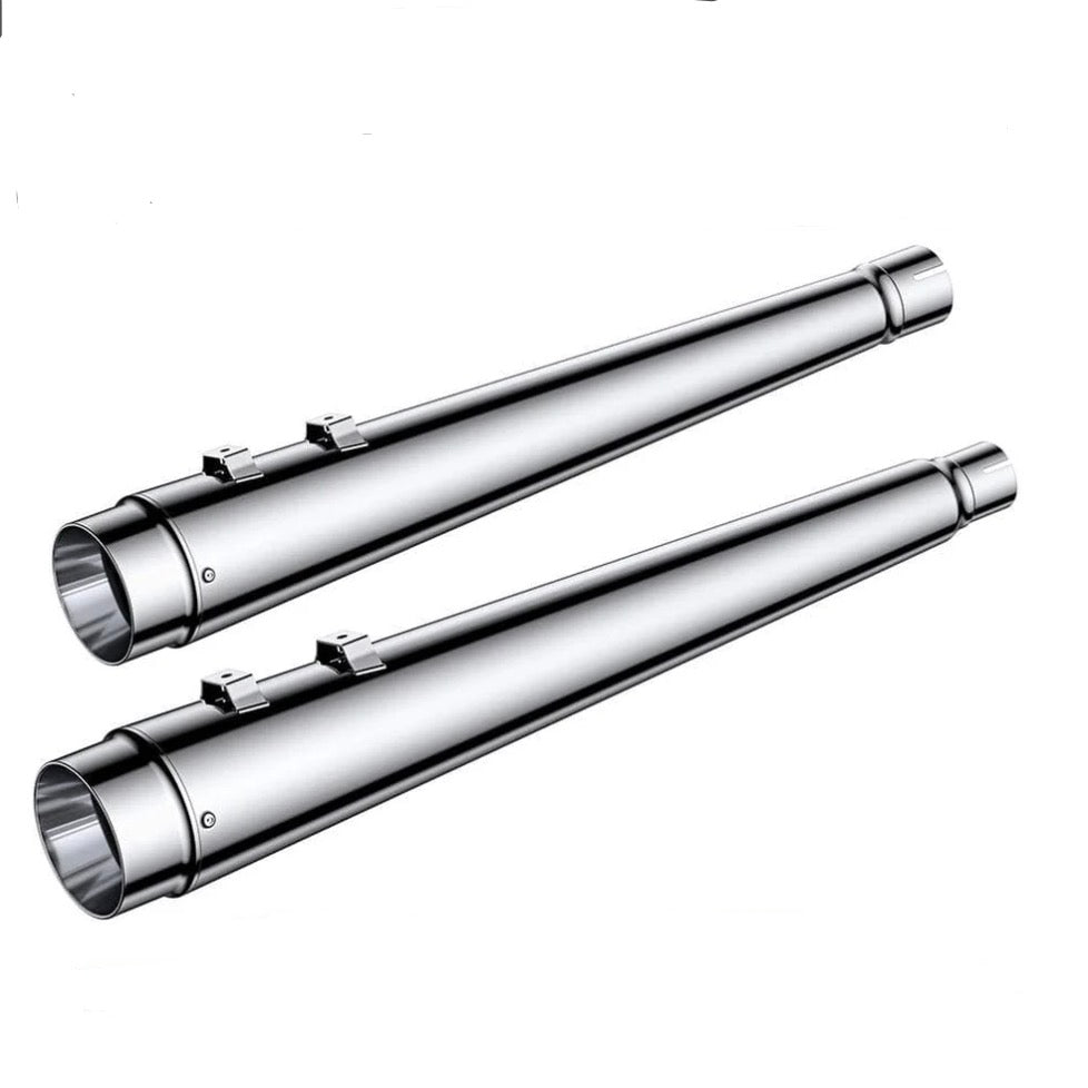 For 2017-UP Harley Davidson touring 4.4 inch Chrome megaphone slip on mufflers