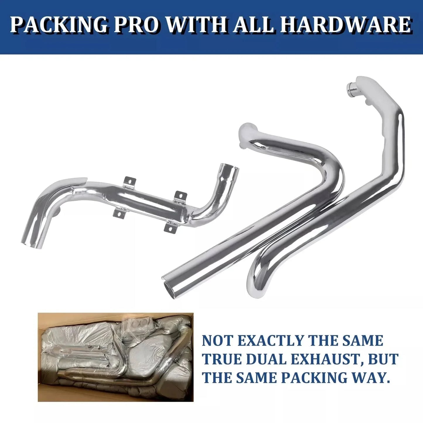 Header Pipes for Harley Touring 1995-2008 Models' Full System Exhaust Upgrading