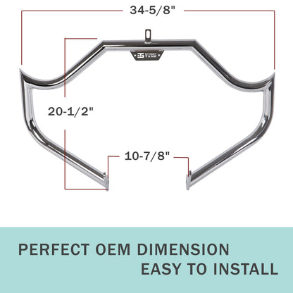 Fat 1-1/2" Engine Guards, Meat-Hook Killing Looks Crash Bars for Harley Softail