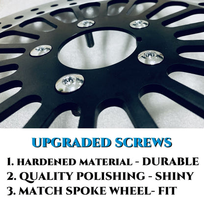 Hardened Front Rotors TORX Bolts for Harley Brake Rotors, OEM 43655 Brake Parts