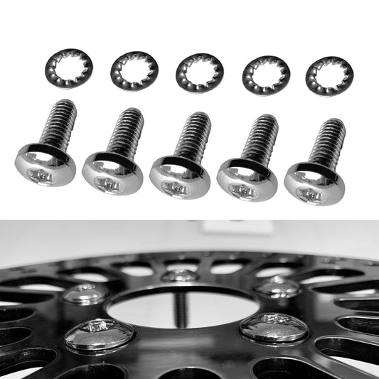 Durable Chrome Rear Rotor TORX Bolts for Harley Brake Rotors OEM #43562-92