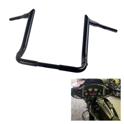 SHARKROAD 1.5'' X H16'' Big Dude Handlebars for Harley Touring Street Glide