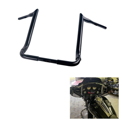 SHARKROAD 1.5'' X H16'' Big Dude Handlebars for Harley Touring Street Glide