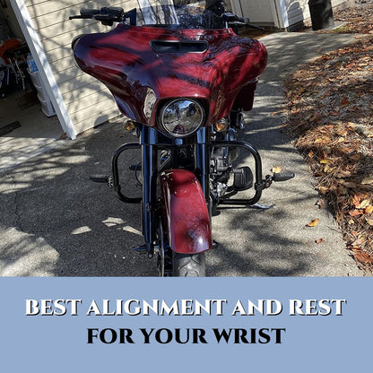 SHARKROAD 1.5'' X H16'' Big Dude Handlebars for Harley Touring Street Glide