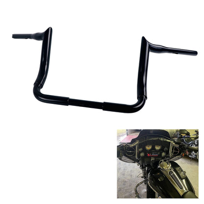 SHARKROAD 1.5'' X H16'' Big Dude Handlebars for Harley Touring Street Glide