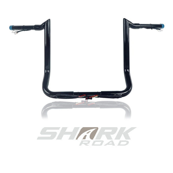 SHARKROAD 1-1/4'' Pre-wired Motorcycle Handlebar for Harley 2014-Up Street Glide, Electra