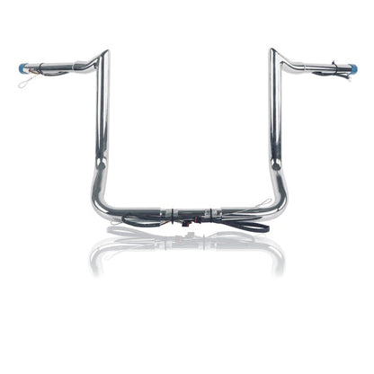SHARKROAD 1-1/4'' Pre-wired Motorcycle Handlebar for Harley 2014-Up Street Glide, Electra